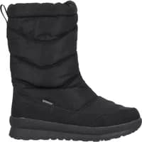Black women's winter boots Whistler Vasor with quilted upper, thick sole, and pull tab at the back.