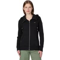 Black women's zip-up hoodie Ragwear Neskia A with front pockets and hood.