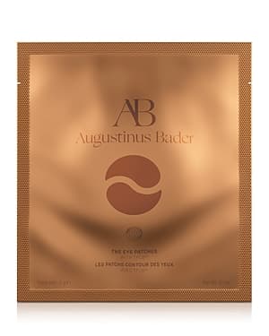 Copper-colored packaging with a matte finish, featuring the logo "AB" and "Augustinus Bader" prominently, labeled as "The Eye Patches" in elegant font.