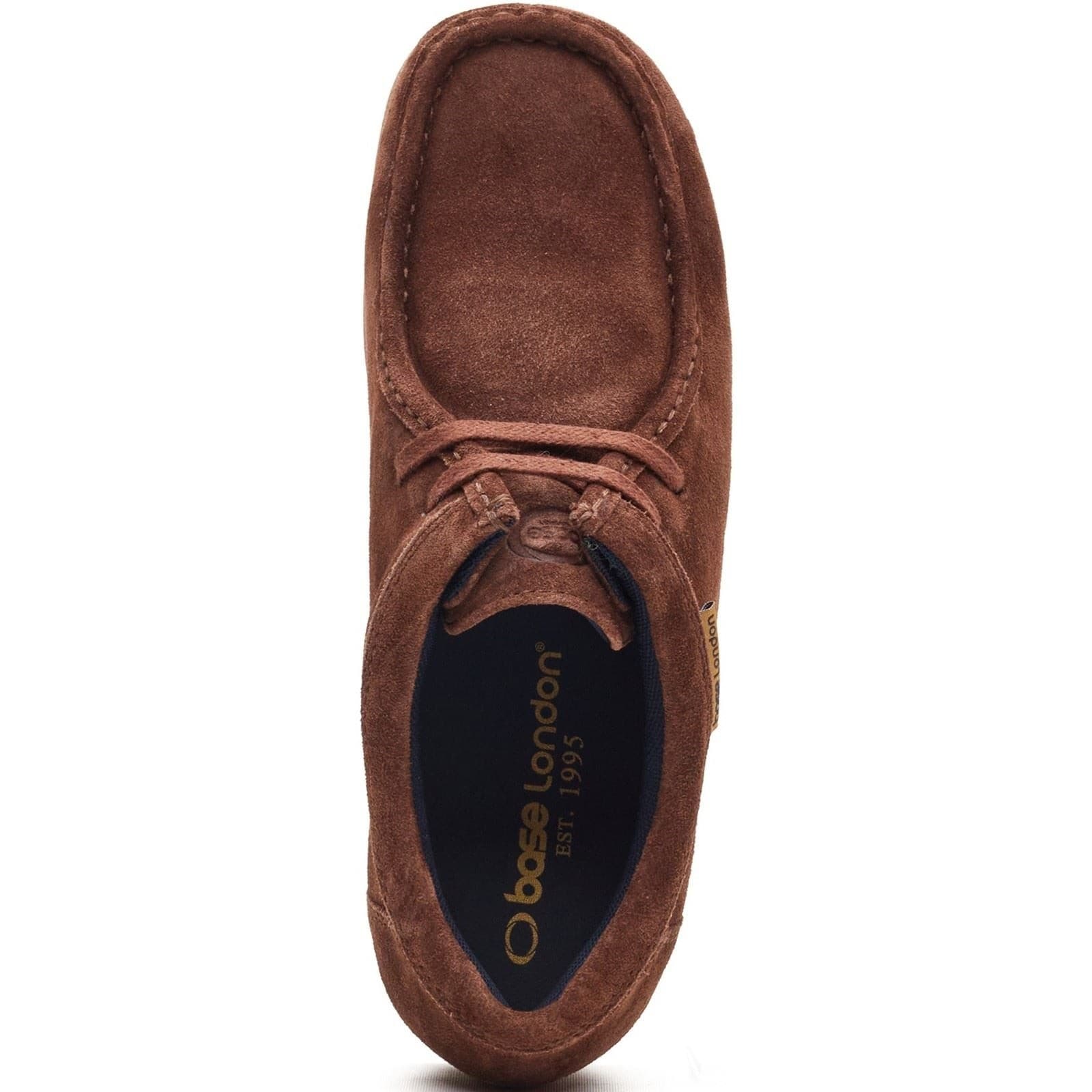 Base London Koko Lace Up Leather Men's Brown Moccasins Shoes - image 4