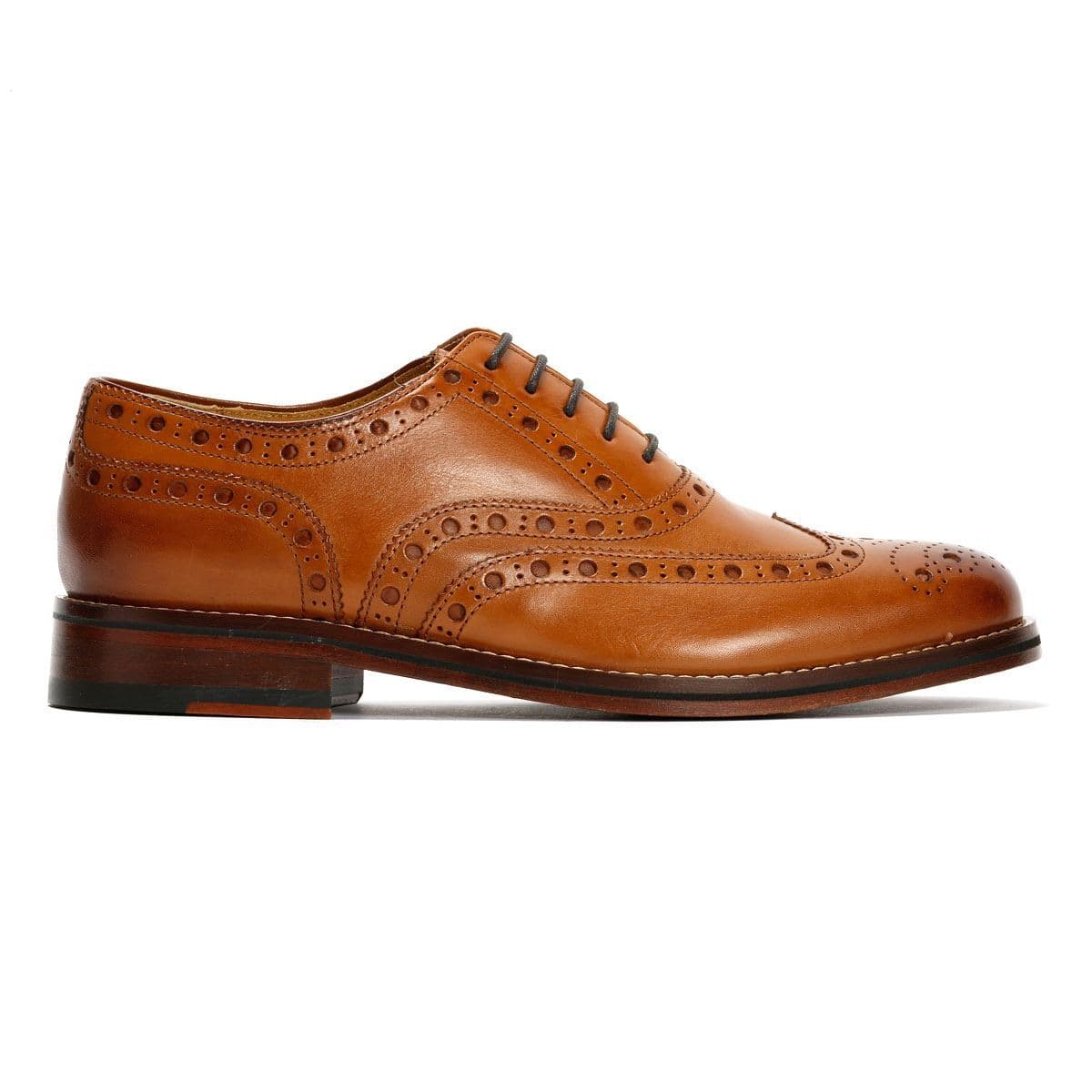 Chapman & Moore Oxford Brogue Leather Men's Tan Burnish Shoes - image 5