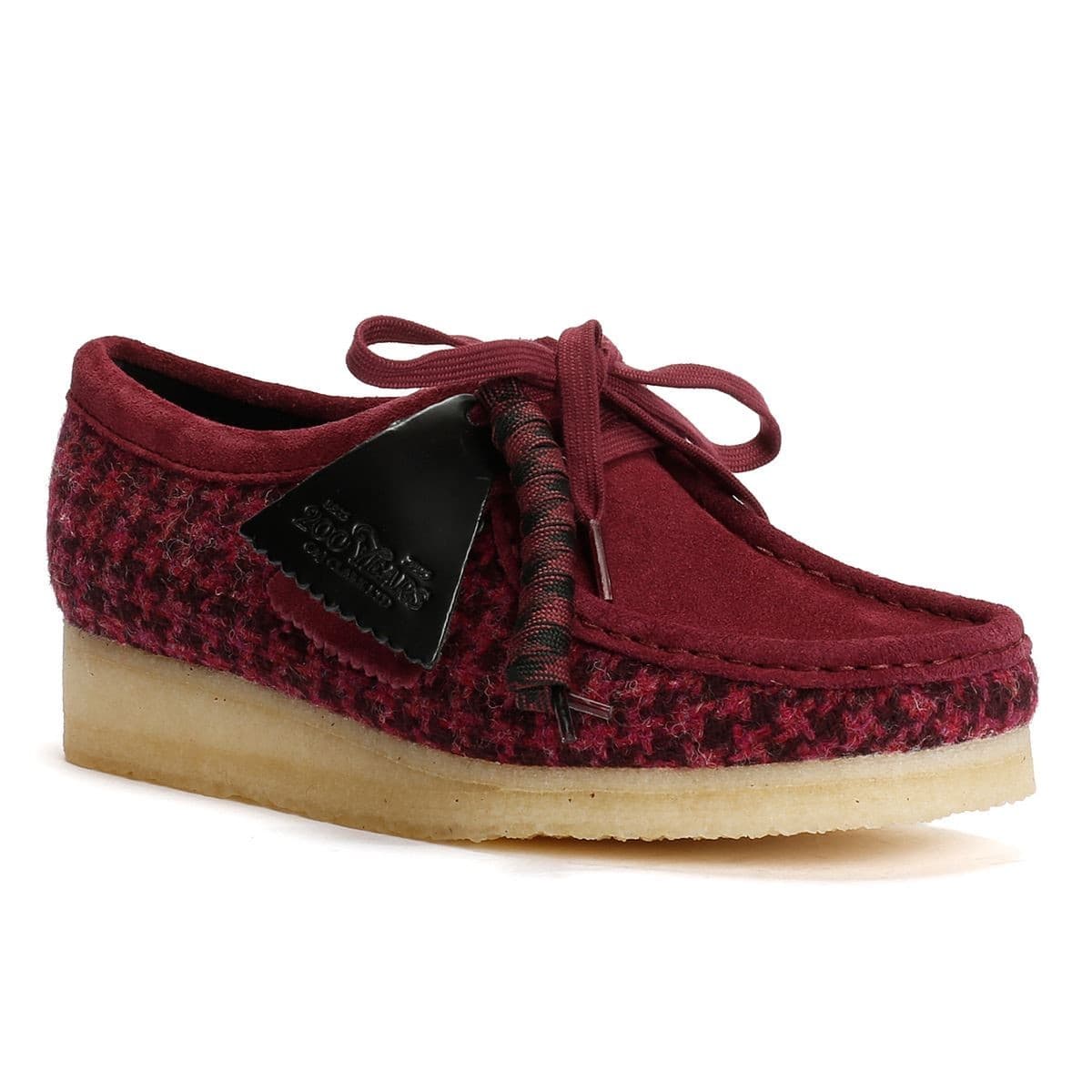 Clarks Originals Wallabee Harris Tweed Women's Purple Shoes - image 2