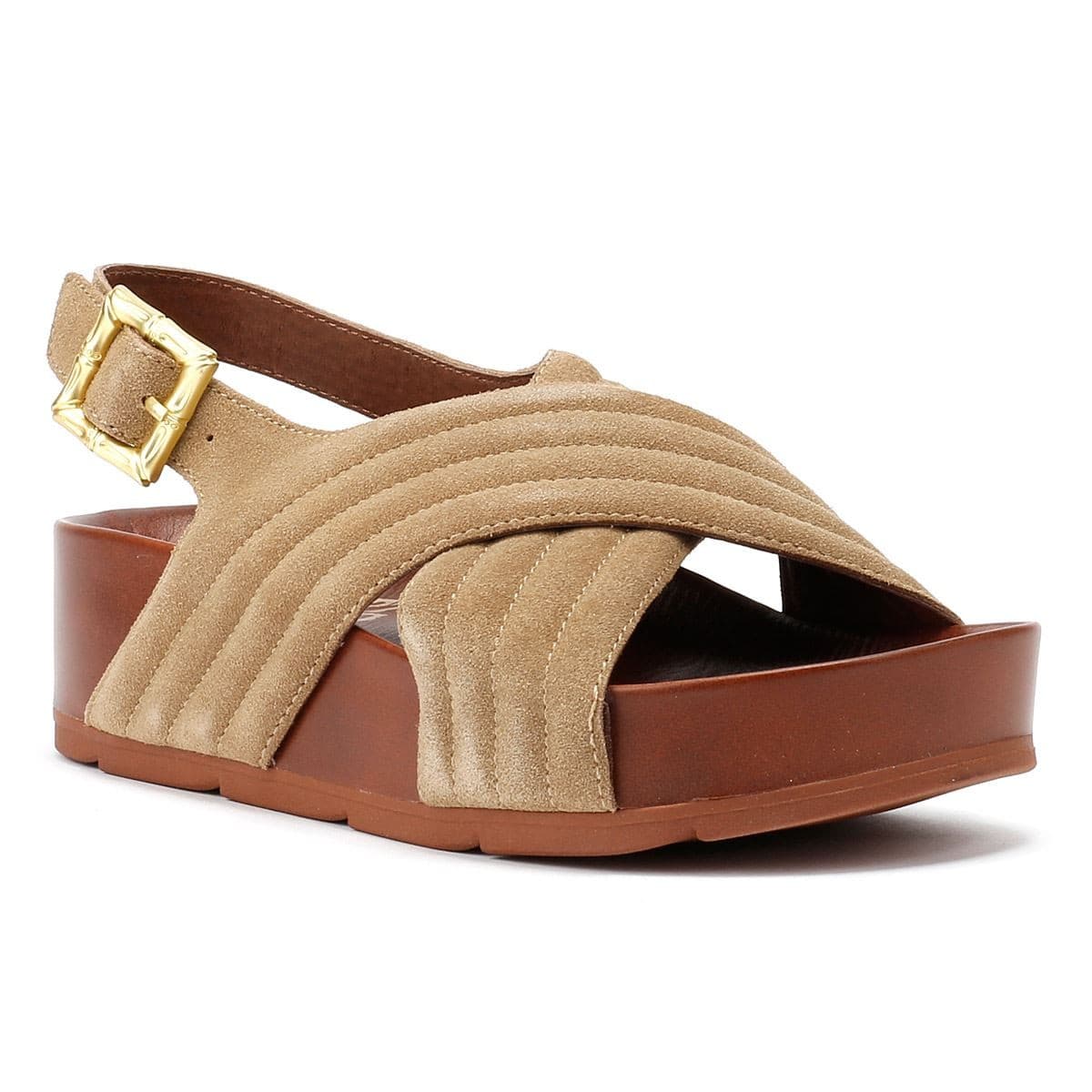 Desert Fleur Sparks Suede Women's Taupe Sandals - image 2