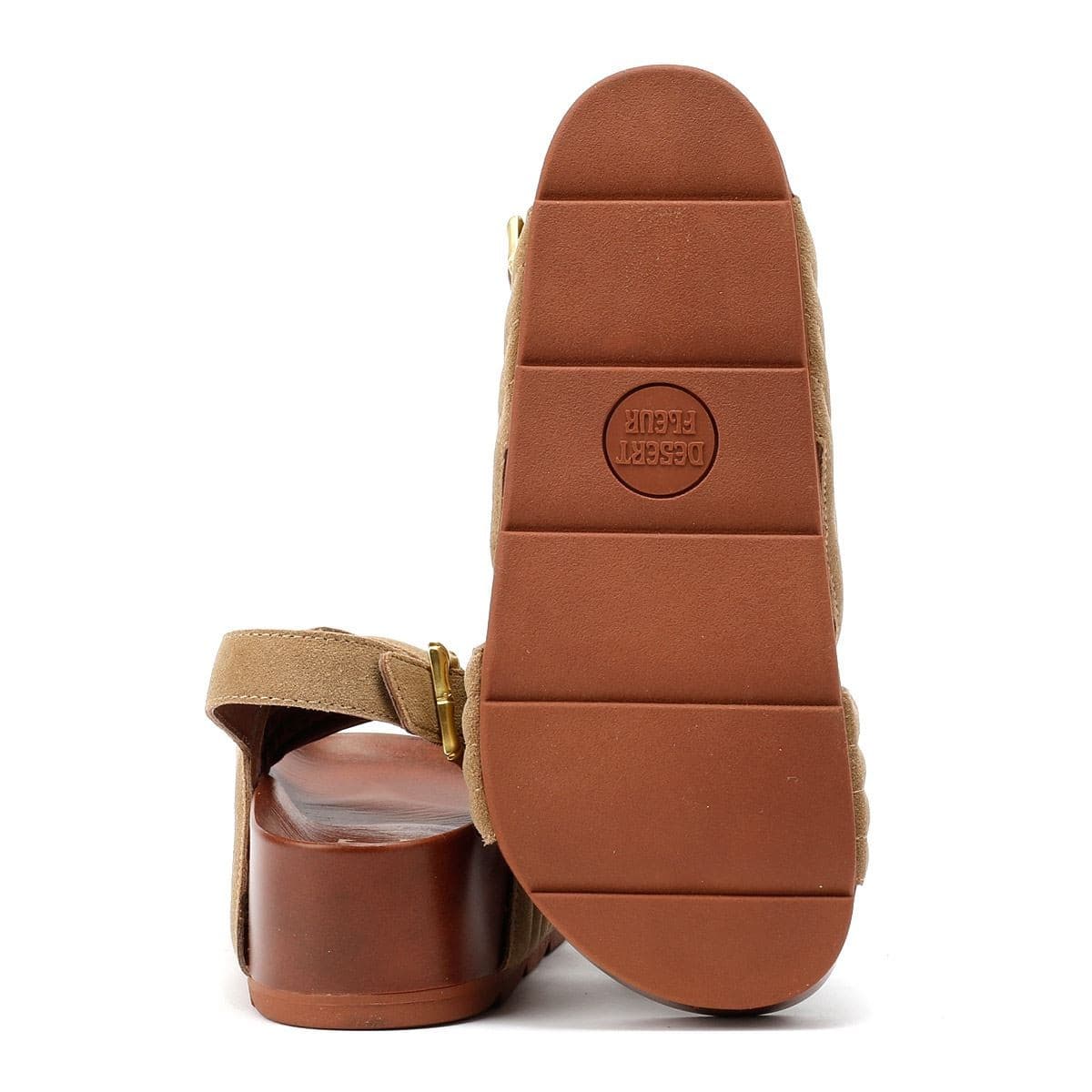 Desert Fleur Sparks Suede Women's Taupe Sandals - image 4