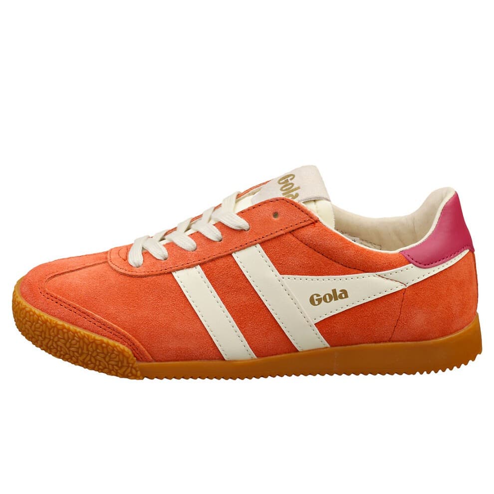 Gola Elan Suede Women's Hot Coral/Off White/ Fuchsia Trainers - image 2