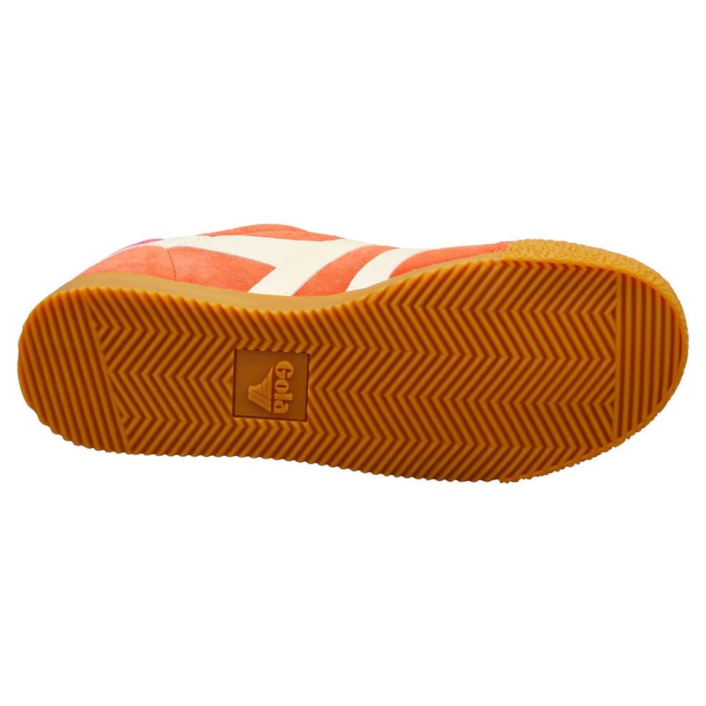 Gola Elan Suede Women's Hot Coral/Off White/ Fuchsia Trainers - image 3