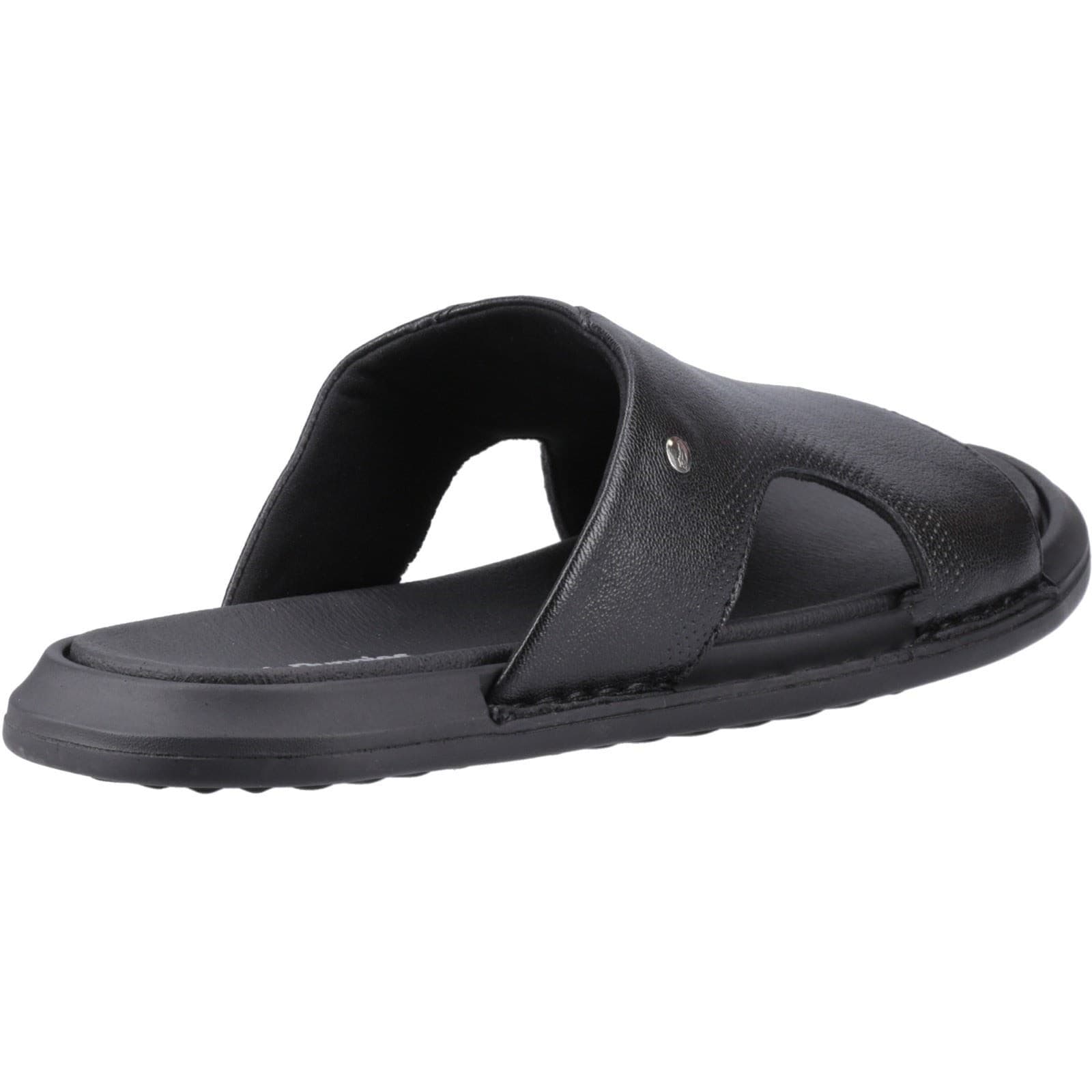 Hush Puppies Callum Slide Leather Men's Black Sandals - image 2
