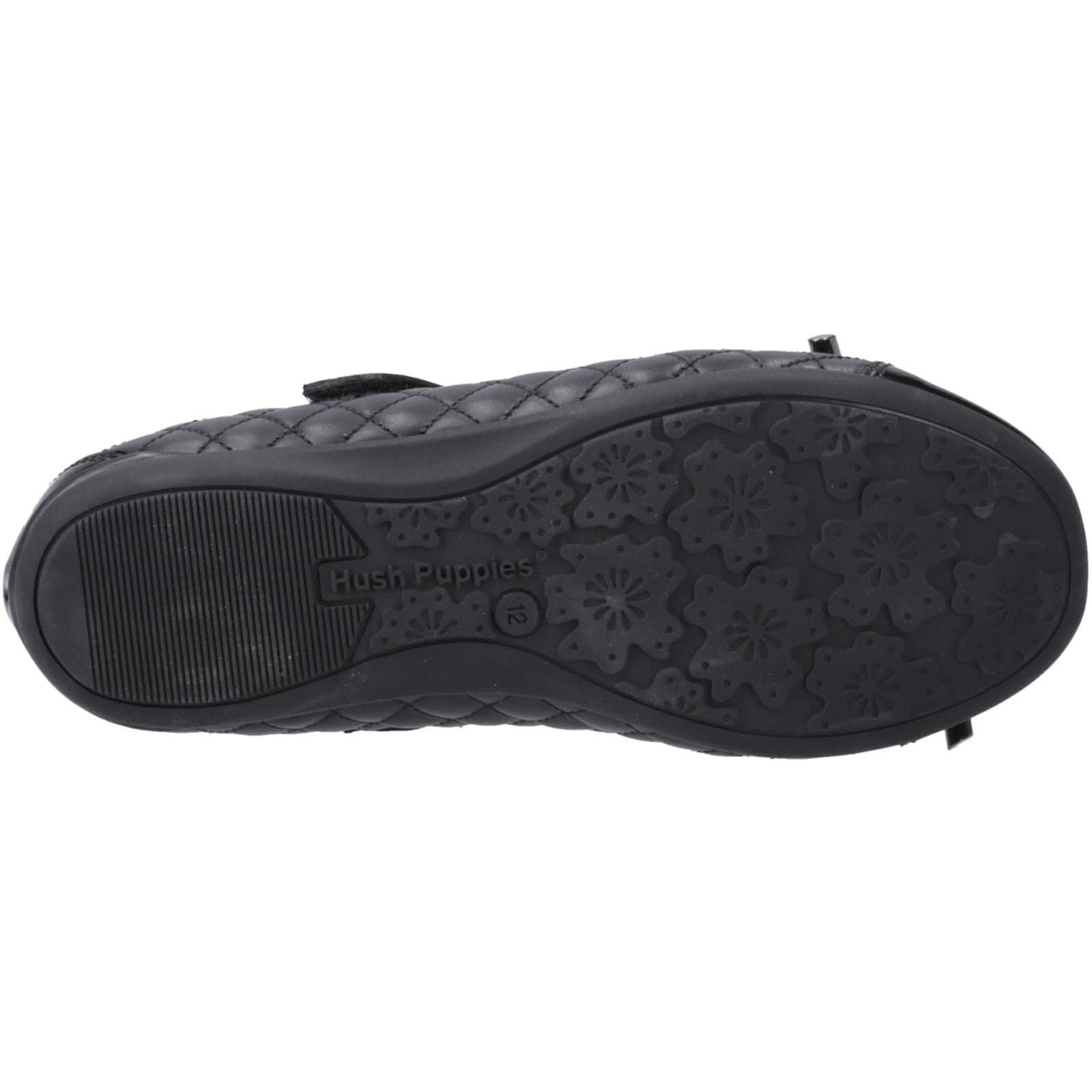 Hush Puppies Lottie Leather Junior Black Ballet Flats - image 3