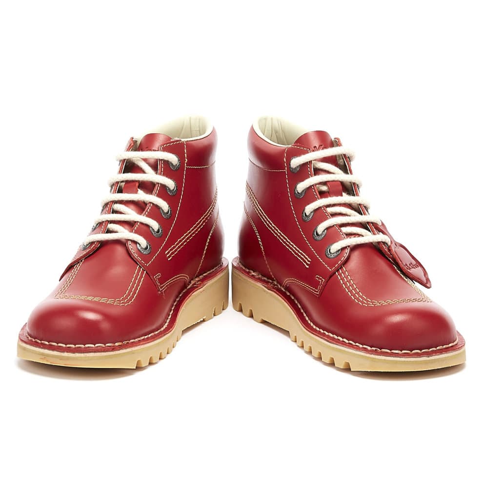 Kickers - 1-KF0000101RCO MENS KICK HI RED LEATHER - image 3