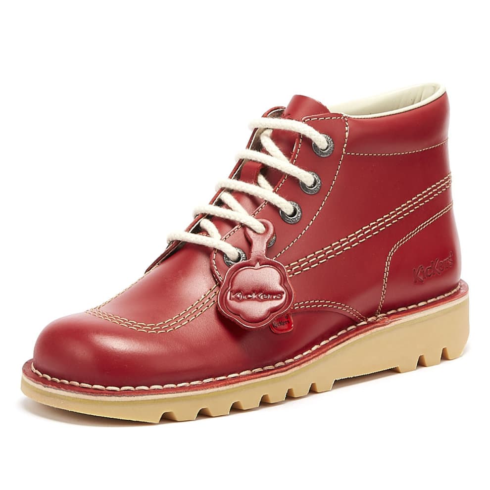 Kickers - 1-KF0000101RCO MENS KICK HI RED LEATHER - image 4