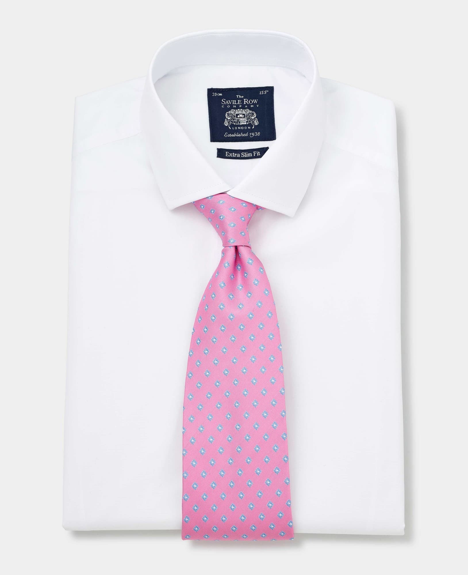 Men's White Poplin Extra Slim Fit Shirt - Single or Double Cuff - Size: 17" x Extra Long - 37.5" - Savile Row Company - image 3