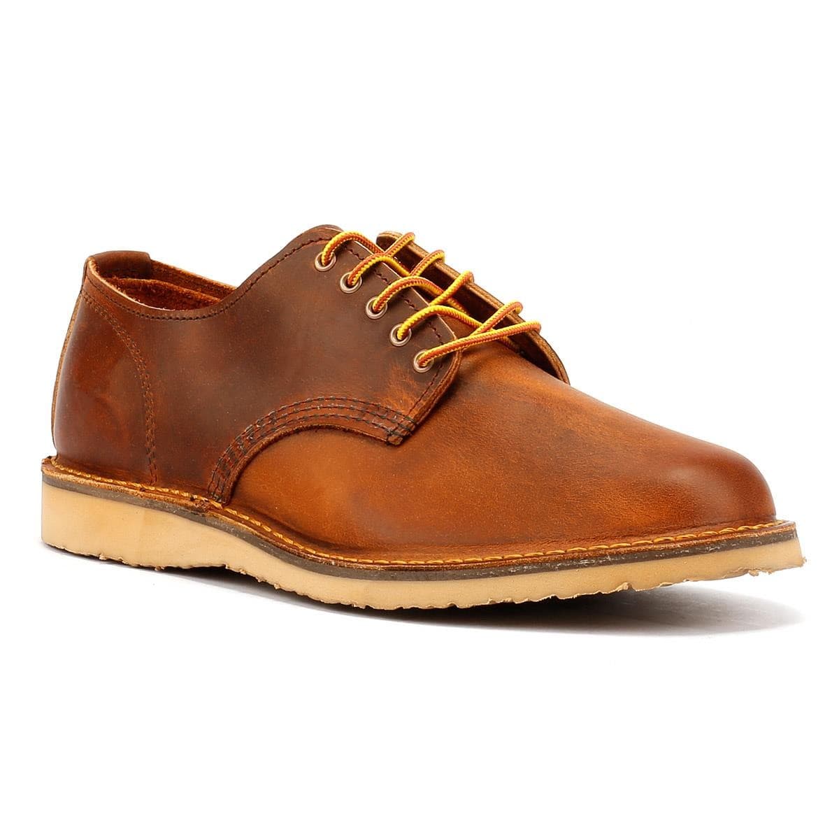 Red Wing Weekender Oxford Rough & Tough Leather Men's Copper Lace-Up Shoes - image 2