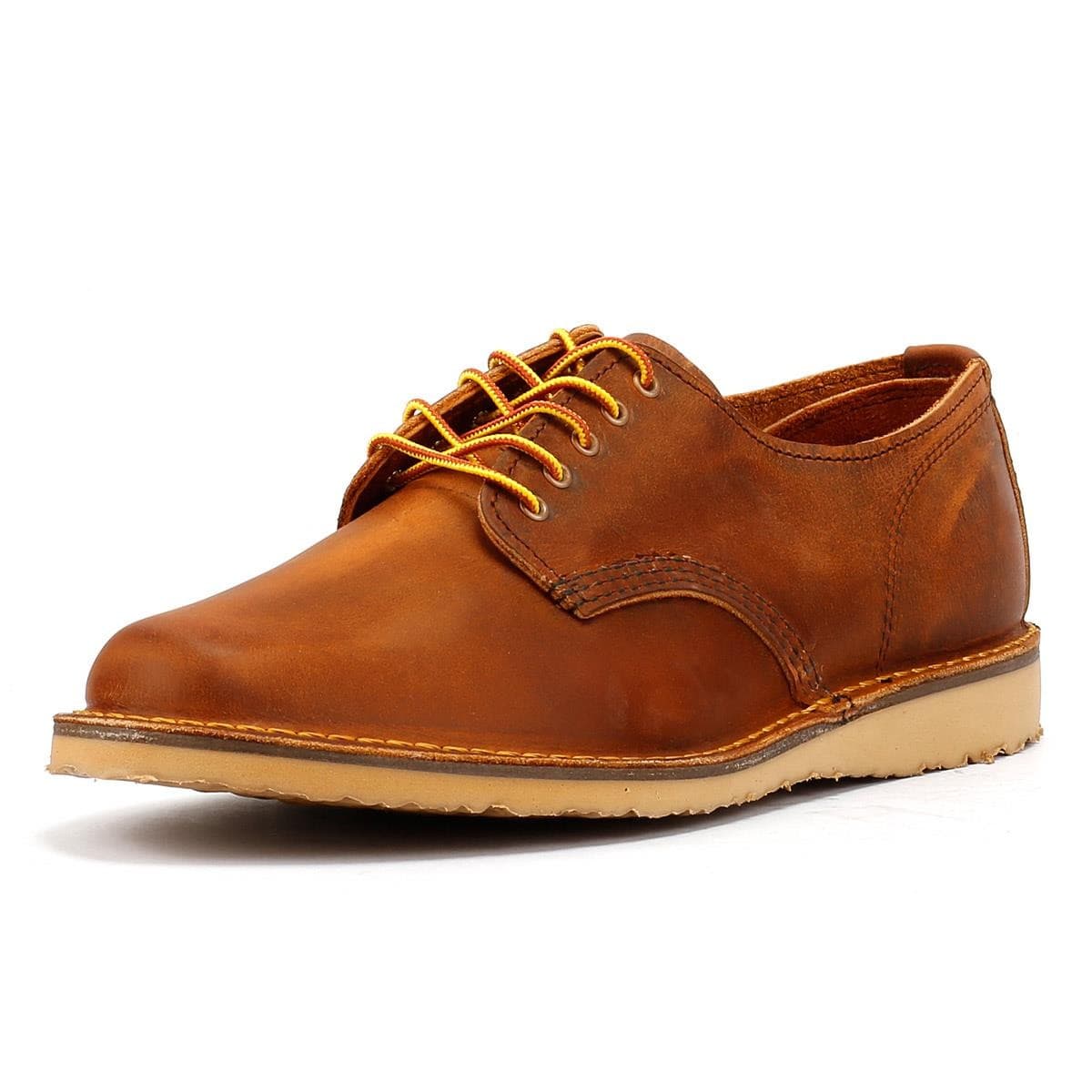 Red Wing Weekender Oxford Rough & Tough Leather Men's Copper Lace-Up Shoes - image 3