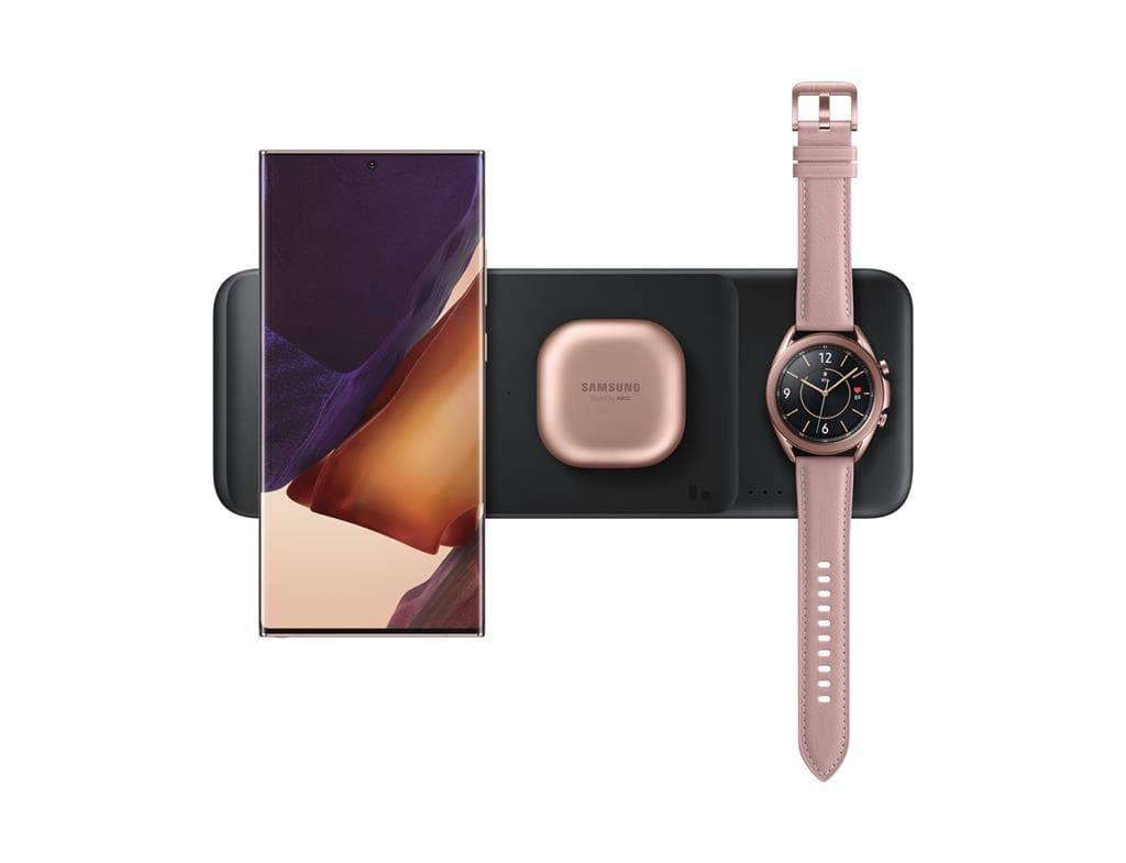 Samsung Wireless Charger Trio Headset Smartphone Smartwatch Black USB Wireless charging Fast charging Indoor - image 3