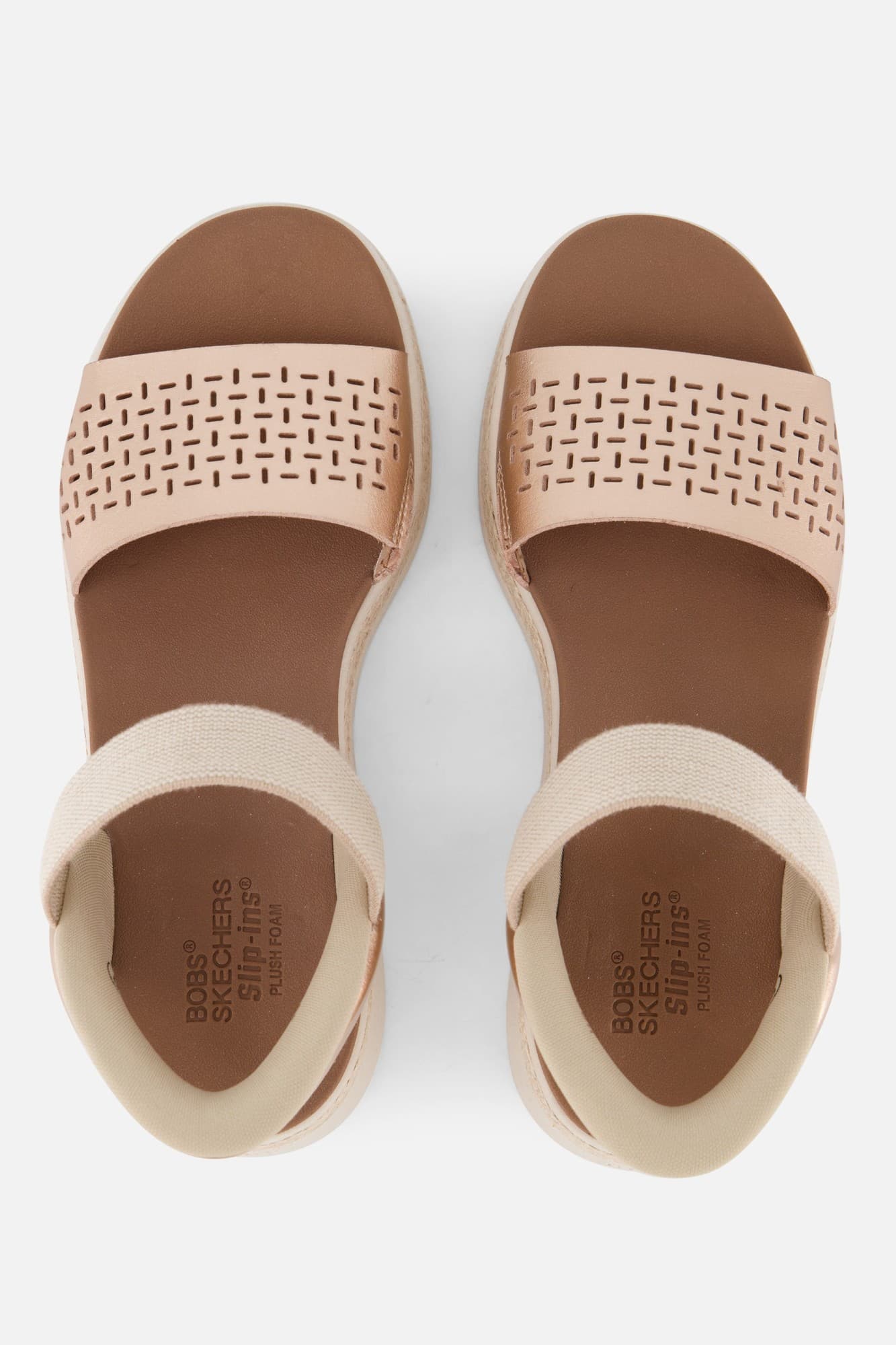 Skechers BOBS Sun Ray Women's Rose Gold Sandals - image 2