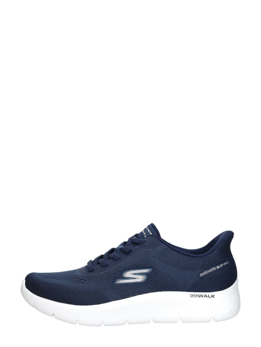 Skechers Go Walk Flex Polyester Men's Navy Trainers - image 2