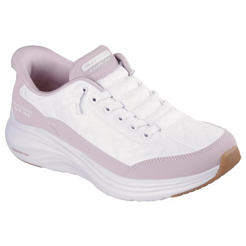 Skechers Slip-Ins Contour Foam Cozy Fit Women's White/Pink Trainers - image 3