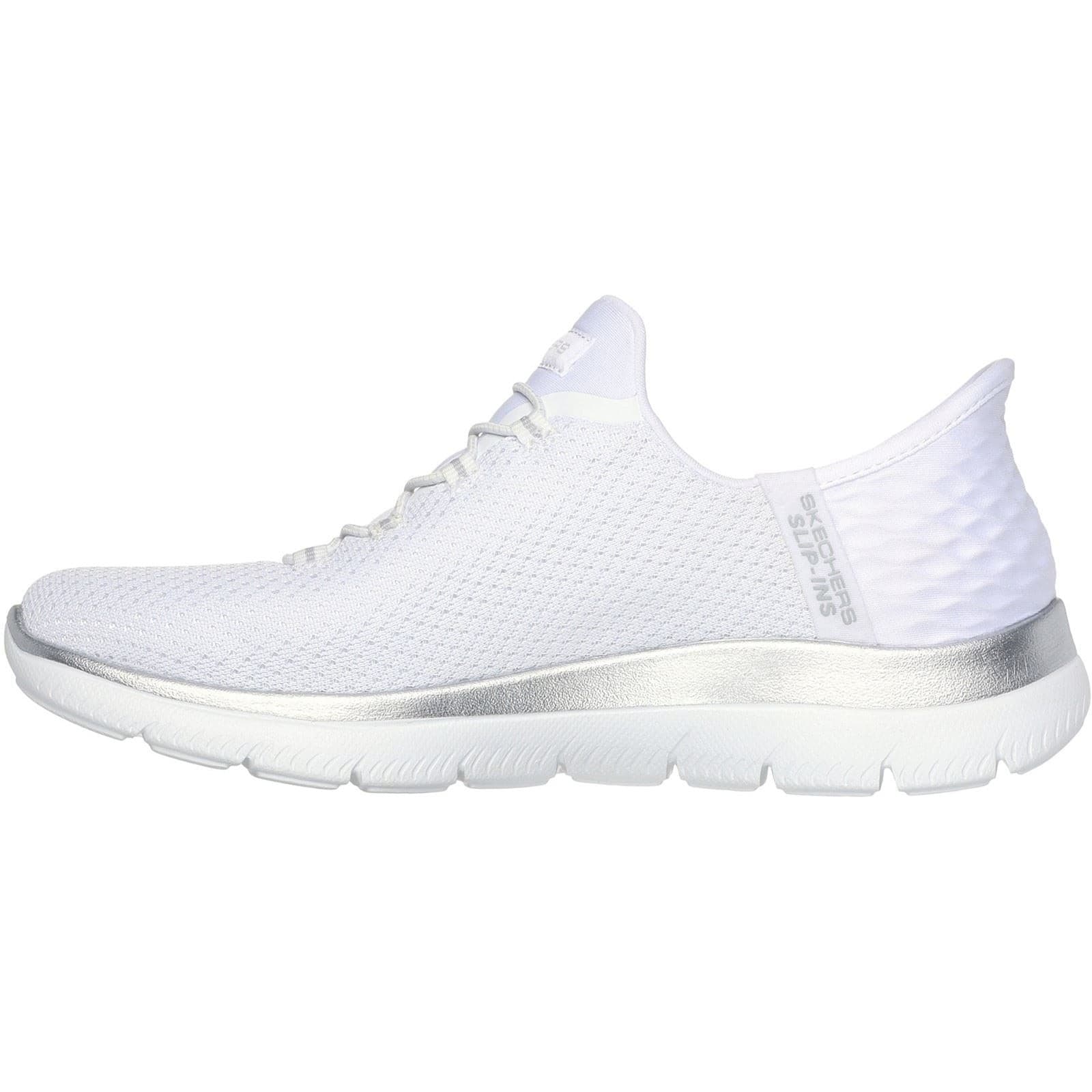 Skechers Summits Diamond Dream Textile Women's White/Silver Trainers - image 4