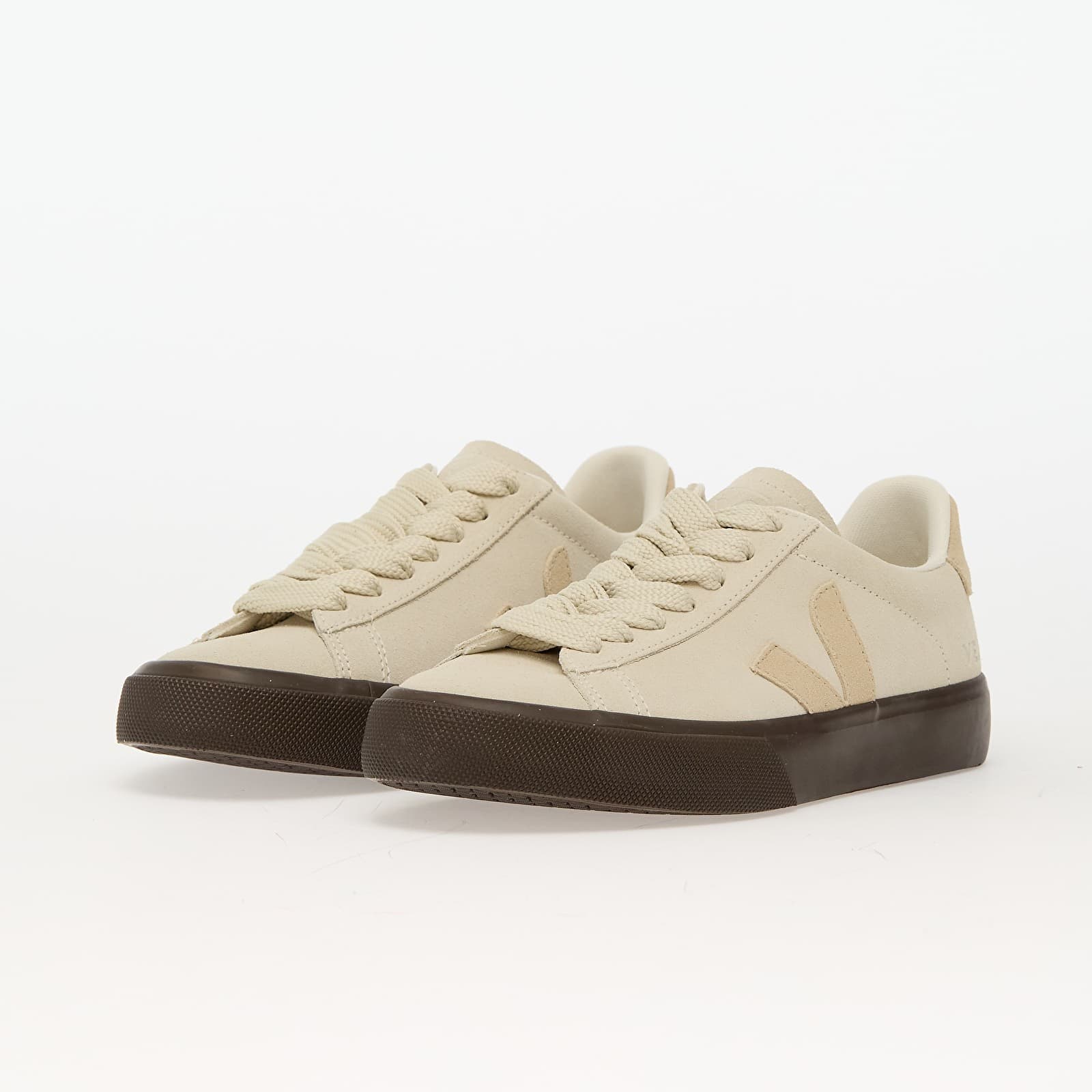 Veja Campo Bold Suede Women's Pierre Almond Eagle Trainers - image 4