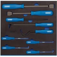 Draper 9 Piece Scraper, Hook and Pick Set with Tray - image 4