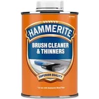 Hammerite Brush Cleaner and Thinners 250ml, orange can with blue label and silver cap