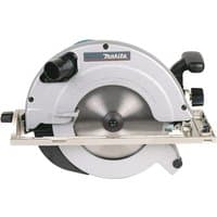 Makita 5903RK1 235mm circular saw, silver body, black handle, visible blade, and dust extraction port.