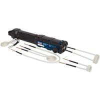 Black Sealey VS240 induction heater 1000W with blue label, multiple white induction coils attached