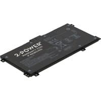 Black rectangular 2-Power CBP3698A laptop battery with white text and connector ports on the edges.