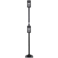 Black 2N 9151007 intercom stand with dual mounting brackets and a sturdy base.