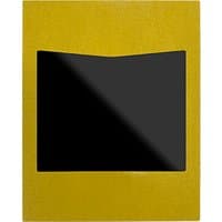 Yellow 2N 9155074 intercom system accessory with black rectangular screen and angular top edge design.