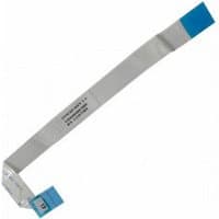 Acer laptop spare part cable, flat gray ribbon with blue connectors and printed label.