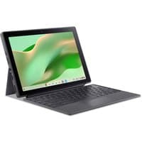 Acer Chromebook Tab 311 with 11" touchscreen, black portfolio keyboard, and active stylus, sleek design.