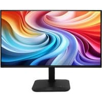 Acer KA2 KA242YG 23.8" Full HD monitor with slim bezels, black stand, and vibrant swirling color display.