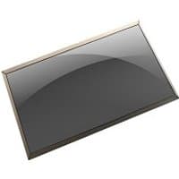 Rectangular Acer monitor display spare part with black screen and thin silver frame.