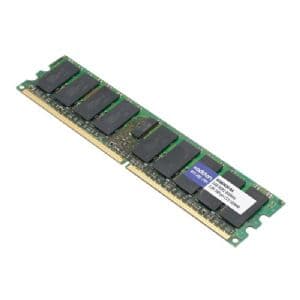 AddOn Networks SFP-1GB-BX-U-120-EX-AO network transceiver module in a compact metal casing, featuring a connector for fiber optics and labeled with branding and specifications.