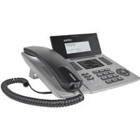 Black and grey AGFEO ST 54 IP SENSORfon analog telephone with LCD screen and numeric keypad.