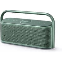 Green Anker Motion X600 portable speaker with handle, mesh grille, and top control buttons, 50W output.