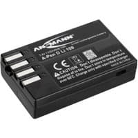 Black Ansmann A-Pen D-Li 109 lithium-ion battery with silver terminals and caution label.
