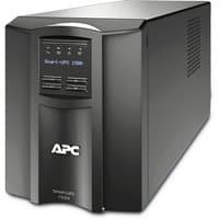 Black APC Smart-UPS tower, 1500VA, 230V, with digital display and 8 IEC C13 outlets.