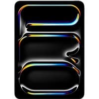 Space Black Apple iPad 11-inch Pro with nano-texture glass, sleek design, vibrant edge-to-edge display.
