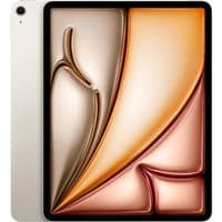 Starlight Apple iPad Air 13-inch Wi-Fi 128GB with sleek design, thin bezels, and rear camera.