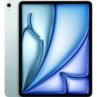 Blue Apple iPad 13-inch Air Wi-Fi 1TB with sleek design and black bezel display.