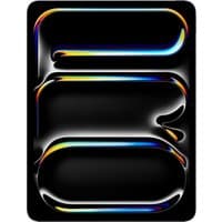 Apple iPad 13-inch Pro, Wi-Fi + Cellular, 512GB, standard glass, sleek design, black with colorful reflections