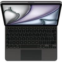 Black Apple Magic Keyboard with QWERTY UK layout, sleek design, and slim profile.
