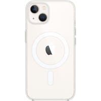 Transparent Apple mobile phone case with circular MagSafe design, fits 15.5 cm (6.1") devices, clear with Apple logo.