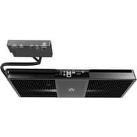 Black ARCTIC Senza 5700G Pro Under Desk PC with sleek design, vented panels, and attached control box with ports.