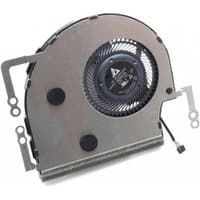 Asus notebook spare part fan, circular metal casing with black blades and connector cable.