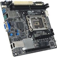 ASUS P13R-I mini ITX motherboard with Intel C262 LGA 1700 socket, multiple ports, and black heatsinks.