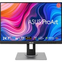 ASUS ProArt PA248QV monitor, 24.1" display, 1920x1200 resolution, black frame, silver stand, vibrant screen graphics