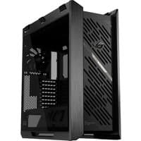 ASUS ROG Strix Helios II GX601S Midi Tower, black with tempered glass panels and RGB lighting accents.